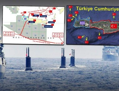 Τουρκικοί χάρτες με στοχοποίηση της Κρήτης: «Η Ελλάδα την κατέχει παράνομα» λέει η Αγκυρα